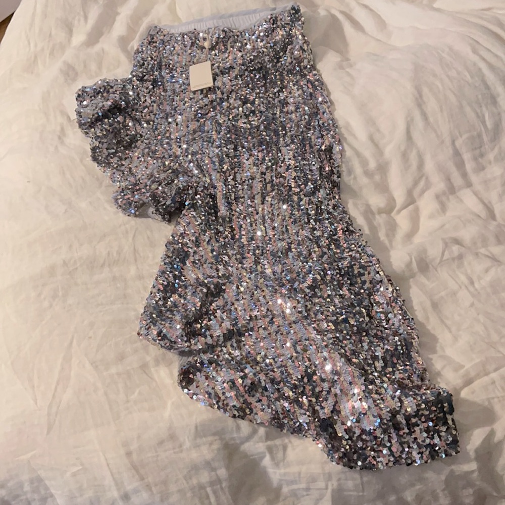 For Love and Lemons high low sequin skirt